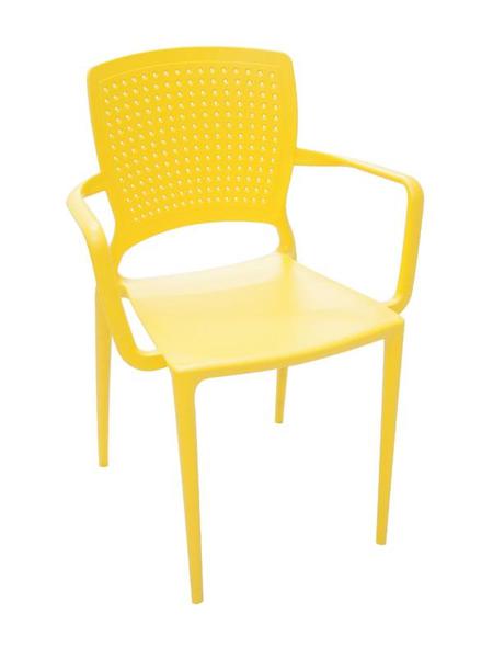 Cadeira Safira com Braço Amarelo - Tramontina