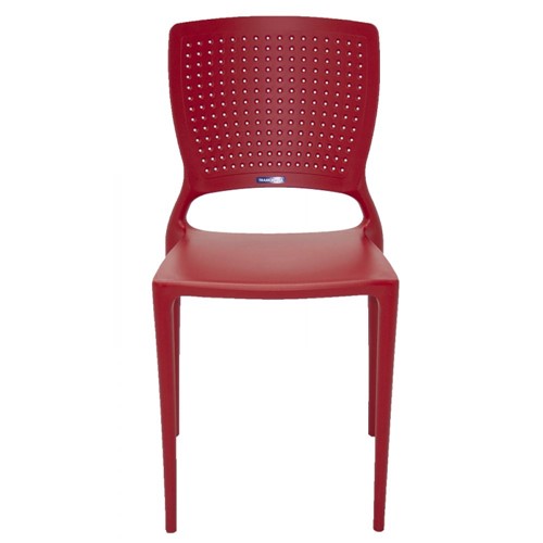Cadeira Safira em Polipropileno Vermelho Tramontina