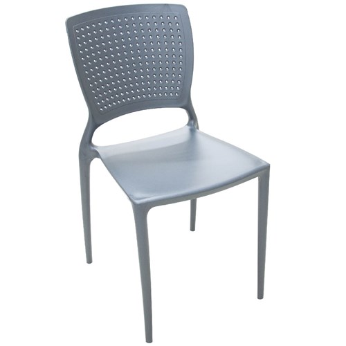 Cadeira Safira Polipropileno e Fibra de Vidro Grafite 92048007 Tramontina