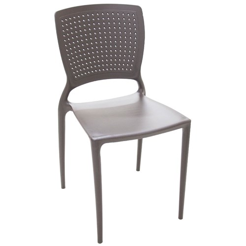 Cadeira Safira Polipropileno e Fibra de Vidro Marrom 92048109 Tramontina
