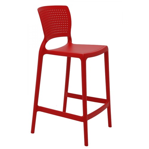 Cadeira Safira Summa Alta Polipropileno Vermelho Tramontina