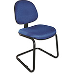 Cadeira Secretária Capri Fixa Azul - Designflex