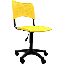 Cadeira Secretária Clifton Giratória Polipropileno Amarelo - Designflex