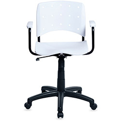 Cadeira Secretária Colordesign Nylon Branca - Designflex
