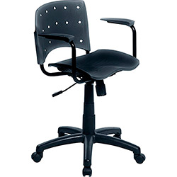 Cadeira Secretária Colordesign Nylon Preta - Designflex