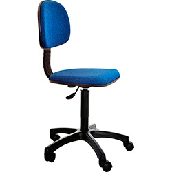 Tudo sobre 'Cadeira Secretária EG1001B Giratória a Gás Azul - Designflex'
