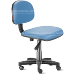 Cadeira Secretária Giratória Azul Céu Cadeira Brasil