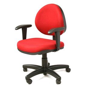 Cadeira Secretária Giratória Clever Recostare - Vermelho