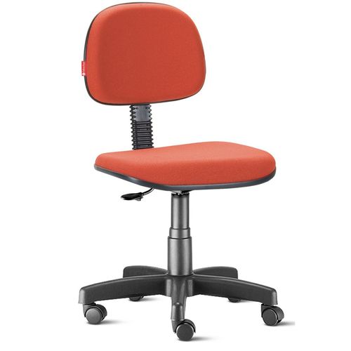 Cadeira Secretária Giratória Tecido Vermelho Cb05