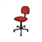 Cadeira Secretaria Giratoria - Tecido Vermelho