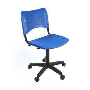 Cadeira Secretária Prisma Pistão Fixo - Azul -