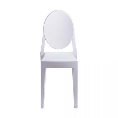 Cadeira Sem Braço Or Design Sofia Invisible Branco