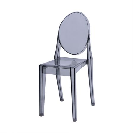 Cadeira Sem Braço Or Design Sofia Invisible Fumê