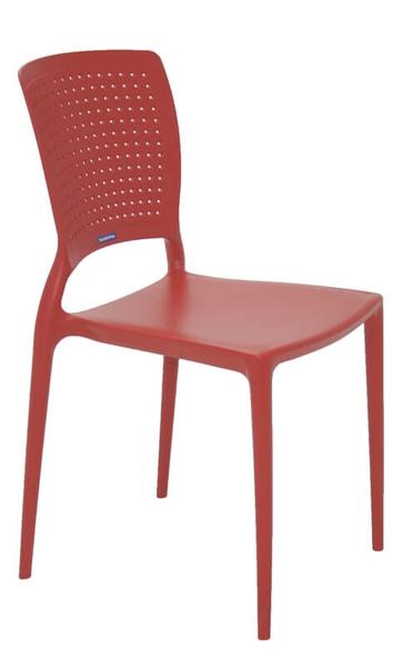 Cadeira Sem Braço Vermelha SAFIRA - Tramontina