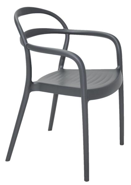Cadeira Sissi Branca com Braços em Polipropileno e Fibra de Vidro Tramontina
