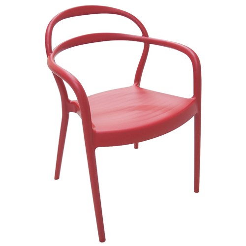 Cadeira Sissi com Braço Vermelha 92045040 Tramontina