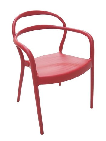 Cadeira Sissi com Braço Vermelho - Tramontina
