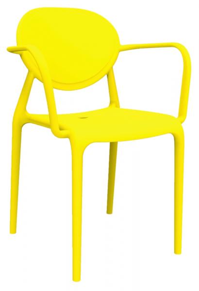 Cadeira Slick com Braço Amarela - Im In