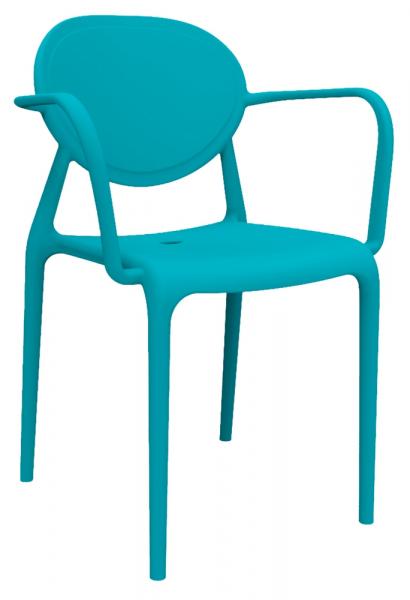 Cadeira Slick com Braço Azul - Im In