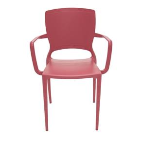 Cadeira Sofia com Braço Vermelho Tramontina 92039040
