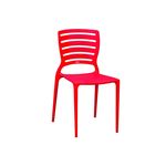 Cadeira Sofia com Encosto Vazado Vermelha