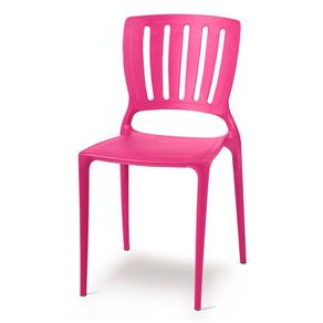 Cadeira Sofia Encosto Vertical Rosa Tramontina