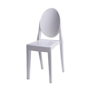 Cadeira Sofia Invisible Sem Braço Branca - Or Design - Branco