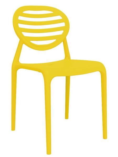 Cadeira Stripe Sem Braço Amarela - IM In