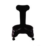 Cadeira Suporte para Bola de Pilates Liveup Sports Ls3573 Preta