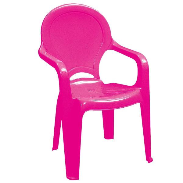 Cadeira TiqueTaque com Braços Rosa Infantil - Tramontina