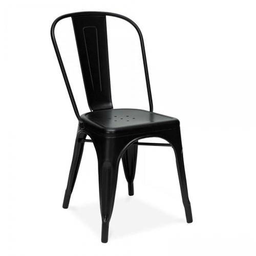 Tudo sobre 'Cadeira Tolix Aço Carbono Preto - By Haus'