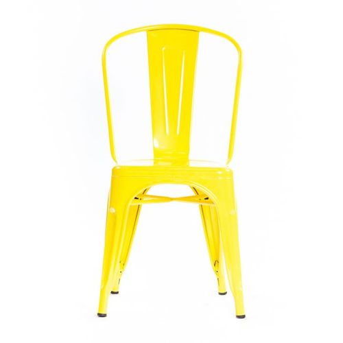 Cadeira Tolix Iron Aço Carbono - Amarelo Claro