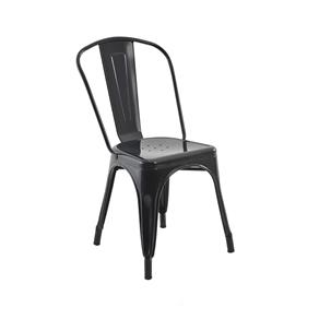 Cadeira Tolix - Iron - Design - Preta - Preto