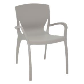 Cadeira Tramontina Clarice Concreto com Braços em Polipropileno e Fibra de Vidro Tramontina 92040210