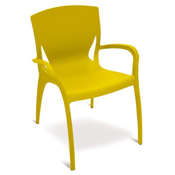 Cadeira Tramontina Clarice Verde com Braços Polipropileno Fibra de Vidro 92040020