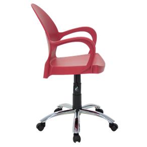 Cadeira Tramontina Grace Vermelha em Polipropileno com Rodízio e Braços Tramontina 92078040
