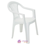 Cadeira Tramontina Guarapari Branco com Braços em Polipropileno Tramontina