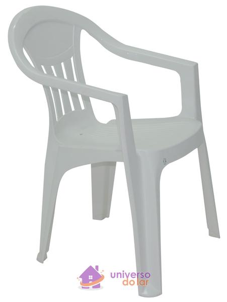Cadeira Tramontina Ilhabela Basic com Braços em Polipropileno Branco