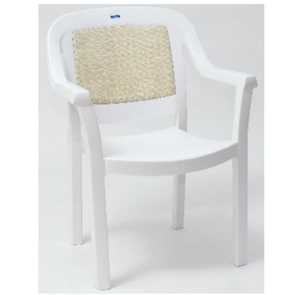 Cadeira Tramontina Malibu Branco/Bege