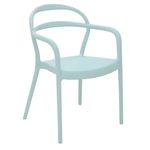Cadeira Tramontina Sissi Azul com Braços em Polipropileno e Fibra de Vidro