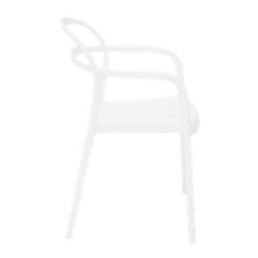 Cadeira Tramontina Sissi Branca com Braços em Polipropileno e Fibra de Vidro Tramontina 92045010