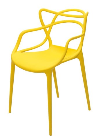 Cadeira Umix/400 em Polipropileno Amarela Universalmix