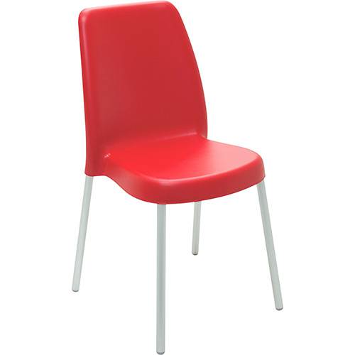 Cadeira Vanda Pernas Anodizadas Vermelha - Tramontina