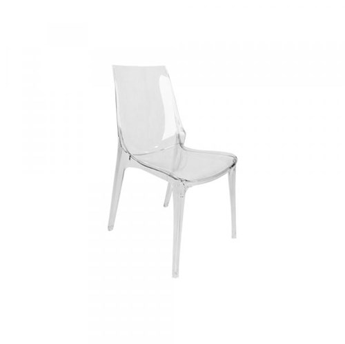 Cadeira Vanity Sem Braço Transparente - Or Design