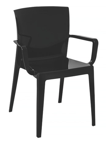 Cadeira Victória com Braços Preto - Tramontina
