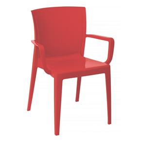 Cadeira Victória com Braços Vermelho Tramontina - Vermelho Carne