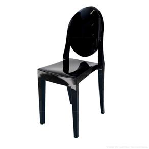 Cadeira Victoria Ghost Preto Solido