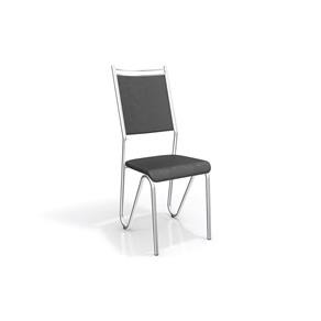 Cadeiras Kappesberg Londres Cromada 2C056CR - PRETO
