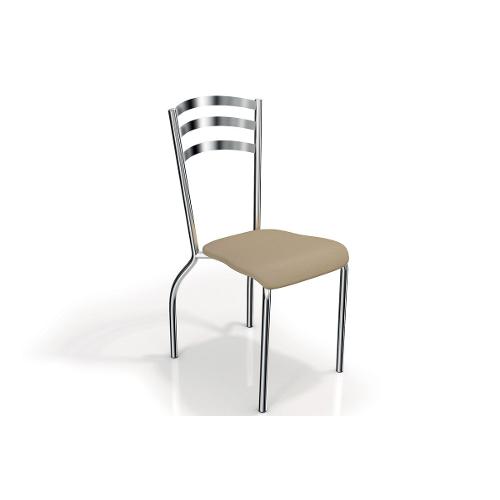 Cadeiras Kappesberg Portugal 2c007cr 2 Unidades- Cor Cromada - Assento Marrom 21