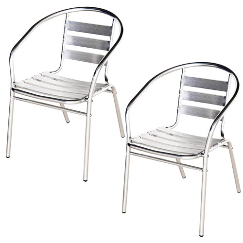 Cadeiras Poltrona em Alumínio para Jardim/Áreas Externas - MOR